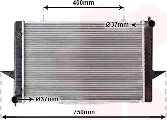 Van Wezel 59002118 - Radiators, Motora dzesēšanas sistēma ps1.lv