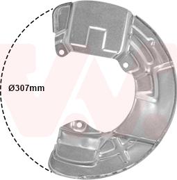 Van Wezel 5920372 - Dubļu sargs, Bremžu disks ps1.lv