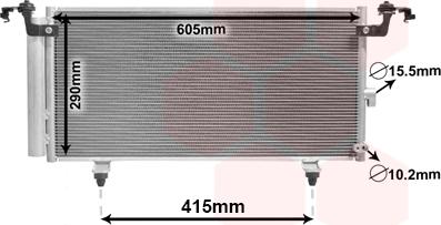 Van Wezel 51005084 - Kondensators, Gaisa kond. sistēma ps1.lv