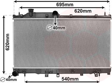 Van Wezel 51002110 - Radiators, Motora dzesēšanas sistēma ps1.lv