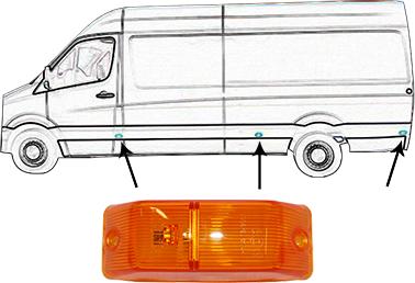 Van Wezel 5862975 - Sānu gabarītlukturis ps1.lv