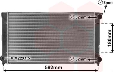 Van Wezel 58002045 - Radiators, Motora dzesēšanas sistēma ps1.lv