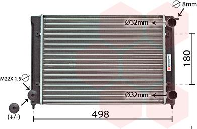 Van Wezel 58002040 - Radiators, Motora dzesēšanas sistēma ps1.lv