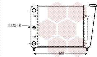 Van Wezel 58002009 - Radiators, Motora dzesēšanas sistēma ps1.lv