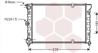 Van Wezel 58002018 - Radiators, Motora dzesēšanas sistēma ps1.lv