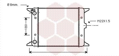 Van Wezel 58002012 - Radiators, Motora dzesēšanas sistēma ps1.lv