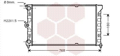 Van Wezel 58002037 - Radiators, Motora dzesēšanas sistēma ps1.lv