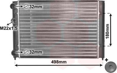 Van Wezel 58002028 - Radiators, Motora dzesēšanas sistēma ps1.lv