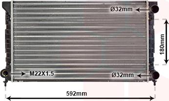 Van Wezel 58002071 - Radiators, Motora dzesēšanas sistēma ps1.lv