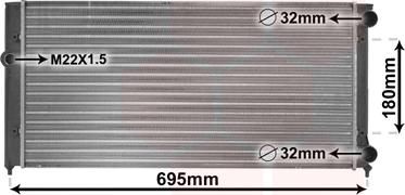 Van Wezel 58002109 - Radiators, Motora dzesēšanas sistēma ps1.lv