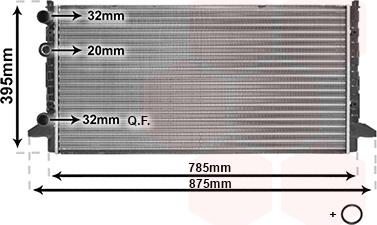 Van Wezel 58002121 - Radiators, Motora dzesēšanas sistēma ps1.lv