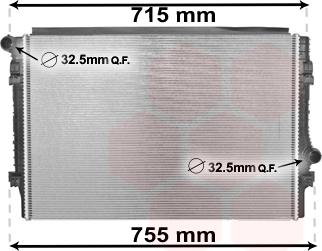 Van Wezel 58002336 - Radiators, Motora dzesēšanas sistēma ps1.lv