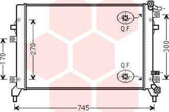 Van Wezel 58002326 - Radiators, Motora dzesēšanas sistēma ps1.lv