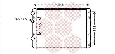 Van Wezel 58002249 - Radiators, Motora dzesēšanas sistēma ps1.lv