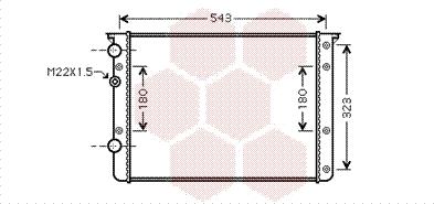 Van Wezel 58002260 - Radiators, Motora dzesēšanas sistēma ps1.lv