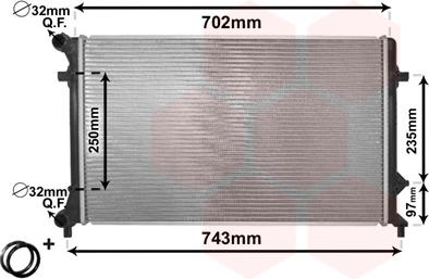 Van Wezel 58002205 - Radiators, Motora dzesēšanas sistēma ps1.lv