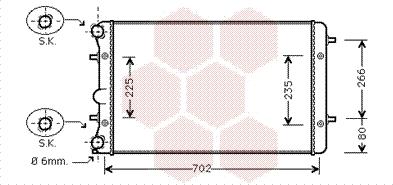 Van Wezel 58002286 - Radiators, Motora dzesēšanas sistēma ps1.lv