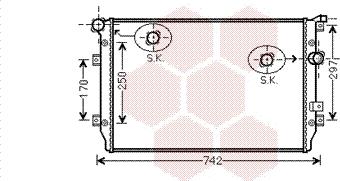 Van Wezel 58002287 - Radiators, Motora dzesēšanas sistēma ps1.lv