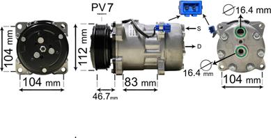 Van Wezel 5800K288 - Kompresors, Gaisa kond. sistēma ps1.lv