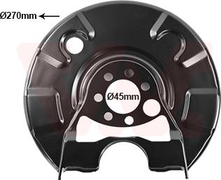 Van Wezel 5813374 - Dubļu sargs, Bremžu disks ps1.lv