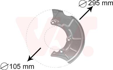 Van Wezel 5888371 - Dubļu sargs, Bremžu disks ps1.lv