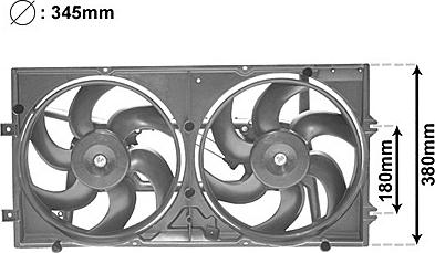 Van Wezel 5874749 - Ventilators, Motora dzesēšanas sistēma ps1.lv