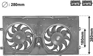 Van Wezel 5874748 - Ventilators, Motora dzesēšanas sistēma ps1.lv