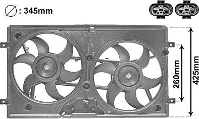 Van Wezel 5875749 - Ventilators, Motora dzesēšanas sistēma ps1.lv