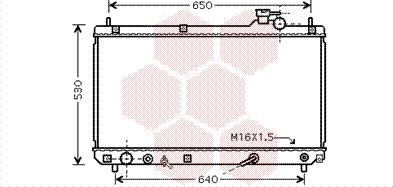 Van Wezel 53002457 - Radiators, Motora dzesēšanas sistēma ps1.lv