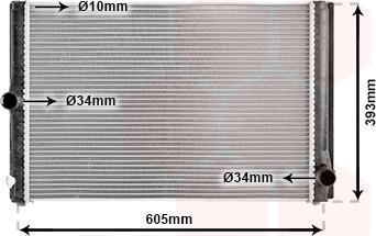 Van Wezel 53002400 - Radiators, Motora dzesēšanas sistēma ps1.lv