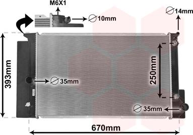 Van Wezel 53002695 - Radiators, Motora dzesēšanas sistēma ps1.lv