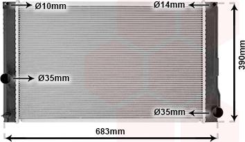 Van Wezel 53002608 - Radiators, Motora dzesēšanas sistēma ps1.lv