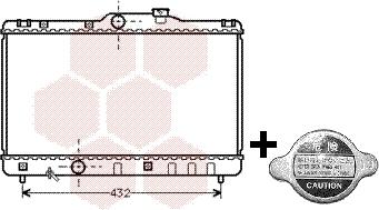 Van Wezel 53002140 - Radiators, Motora dzesēšanas sistēma ps1.lv