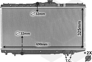 Van Wezel 53002117 - Radiators, Motora dzesēšanas sistēma ps1.lv