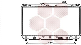 Van Wezel 53002186 - Radiators, Motora dzesēšanas sistēma ps1.lv