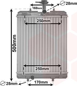 Van Wezel 53002360 - Radiators, Motora dzesēšanas sistēma ps1.lv