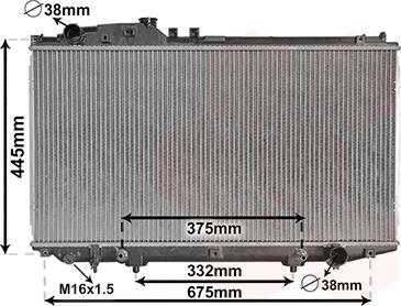 Van Wezel 53002337 - Radiators, Motora dzesēšanas sistēma ps1.lv