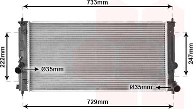 Van Wezel 53002295 - Radiators, Motora dzesēšanas sistēma ps1.lv