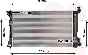 Van Wezel 53002293 - Radiators, Motora dzesēšanas sistēma ps1.lv