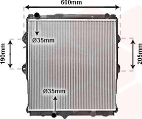 Van Wezel 53002292 - Radiators, Motora dzesēšanas sistēma ps1.lv