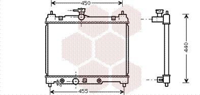 Van Wezel 53002287 - Radiators, Motora dzesēšanas sistēma ps1.lv