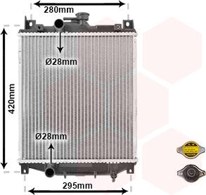 Van Wezel 52002059 - Radiators, Motora dzesēšanas sistēma ps1.lv