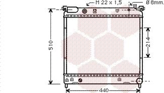 Van Wezel 52002036 - Radiators, Motora dzesēšanas sistēma ps1.lv