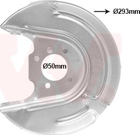 Van Wezel 5766374 - Dubļu sargs, Bremžu disks ps1.lv