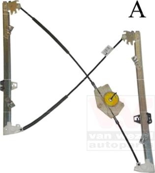 Van Wezel 0961261 - Stikla pacelšanas mehānisms ps1.lv