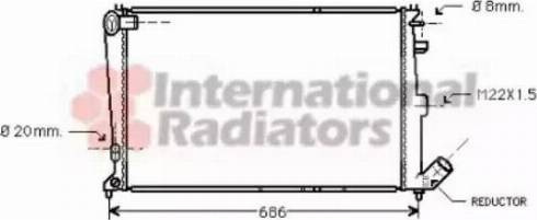Van Wezel 09002064 - Radiators, Motora dzesēšanas sistēma ps1.lv