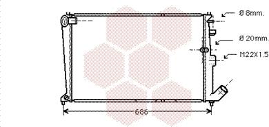 Van Wezel 09002065 - Radiators, Motora dzesēšanas sistēma ps1.lv