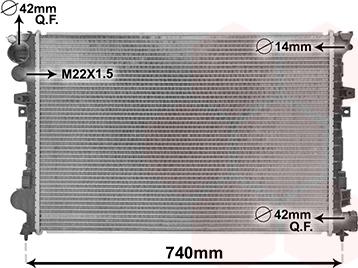 Van Wezel 09002079 - Radiators, Motora dzesēšanas sistēma ps1.lv