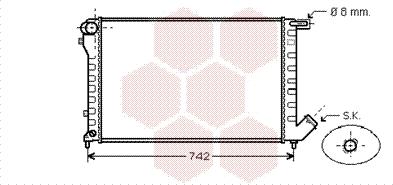 Van Wezel 09002195 - Radiators, Motora dzesēšanas sistēma ps1.lv