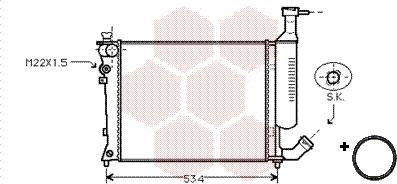 Van Wezel 09002149 - Radiators, Motora dzesēšanas sistēma ps1.lv